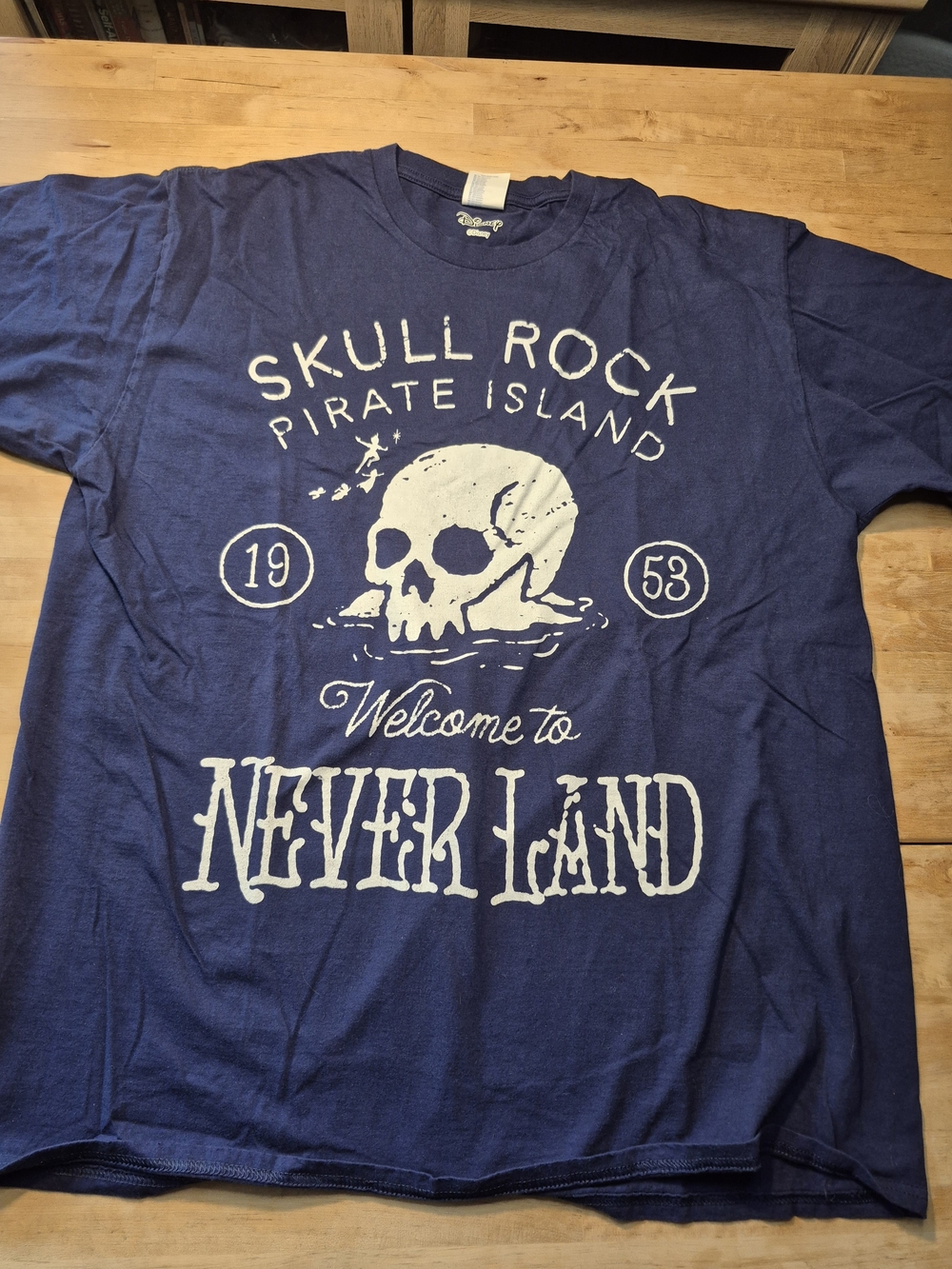 Port and Company Navy Skull Rock Never Land Graphic Tee